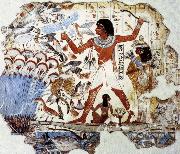 unknow artist Fowling in the Marshes,from the Tomb of Nebamun oil on canvas